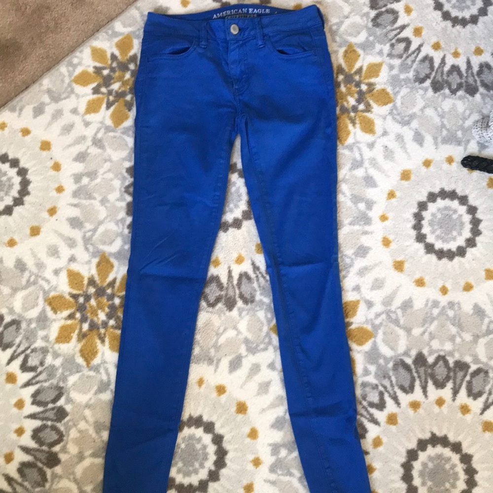Blue American Eagle Jeggings